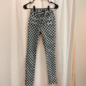 BDG High-Rise Checkered Jeans